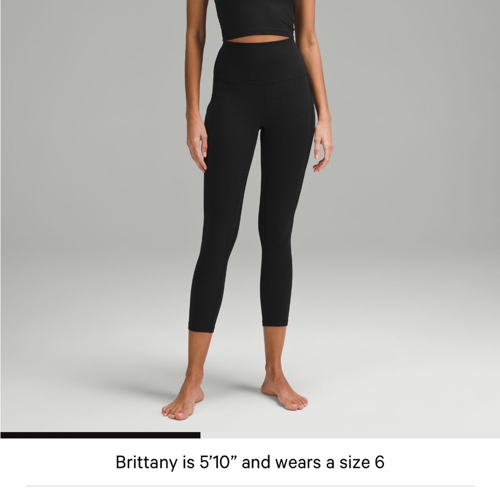 LULULEMON Align cropped black leggings with pockets